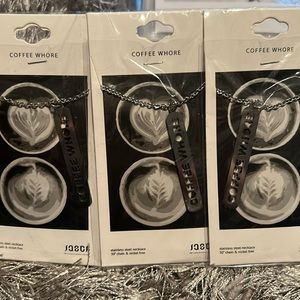 Coffee wh0re necklace by jaeci